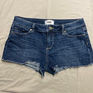 Paige stretchy denim shorts